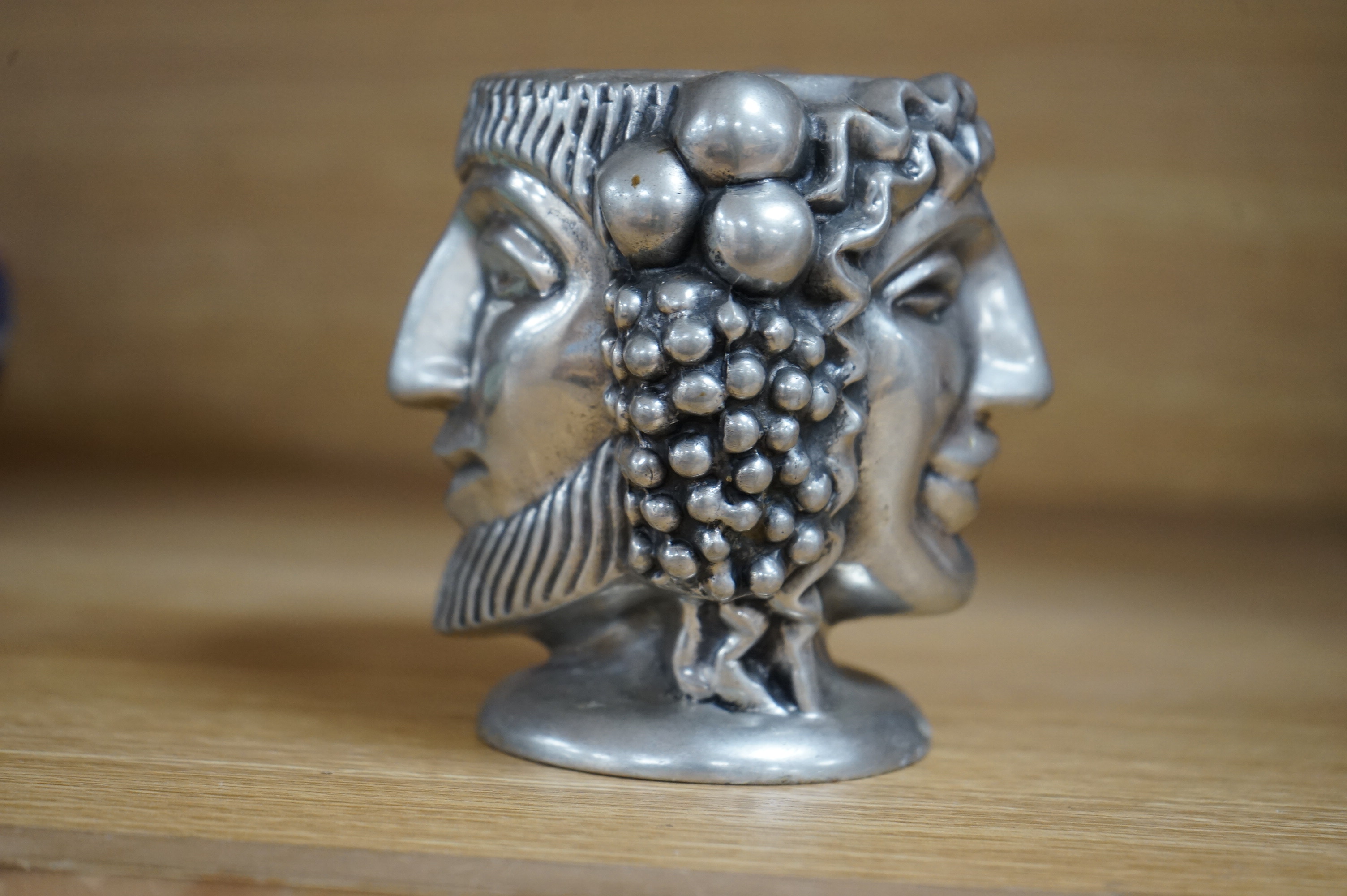 Anna Petrus, (Swedish, 1886–1949), for Svenskt Tenn, a vase in the form of Janus, signed, 11cm high. Condition - good